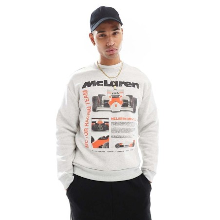 Sudadera Con Estampado "Mclaren" De de Hollister de color Blanco