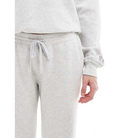 Joggers Grises De Pernera Recta Con Detalle Estampado De (Parte De Un Conjunto) de Hollister de color Blanco