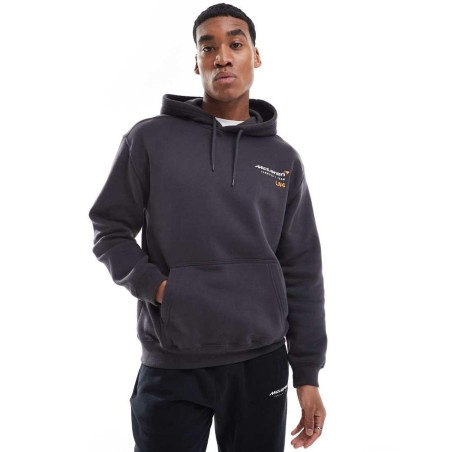 Sudadera Negra Con Capucha Y Motivo Mclaren En La Espalda De -Negro Hollister de hombre de color Azul