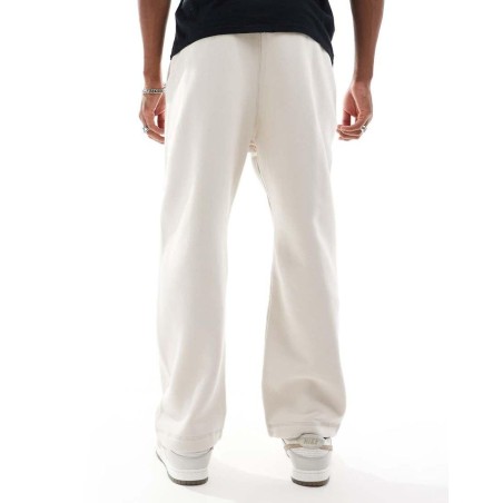 Joggers De Pernera Recta Holgada Con Detalle De Motivo De (Parte De Un Conjunto)- Neutro Hollister de hombre de color Blanco