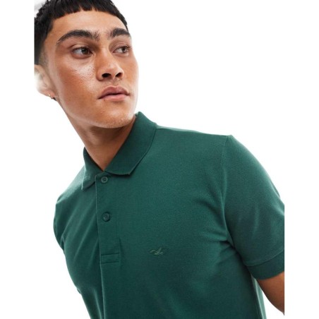 Polo Con Logo De Piqué Icon De Hollister de hombre de color Verde