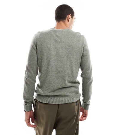 Jersey De Punto Icon De -Verde Hollister de hombre de color Gris