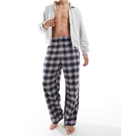 Pantalones De Pijama Azules A Cuadros Holgados De Hollister de hombre de color Azul