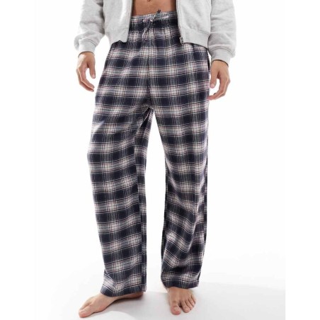 Pantalones De Pijama Azules A Cuadros Holgados De Hollister de hombre de color Azul