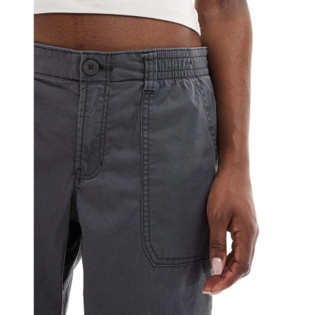 Pantalones Cargo De Talle Bajo De de Hollister de color Azul