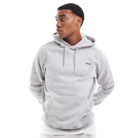 Sudadera Holgada Con Capucha Y Logo Pequeño De Hollister de hombre de color Gris