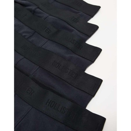 Pack De 5 Calzoncillos Negros Básicos Clásicos De Hollister de hombre de color Negro